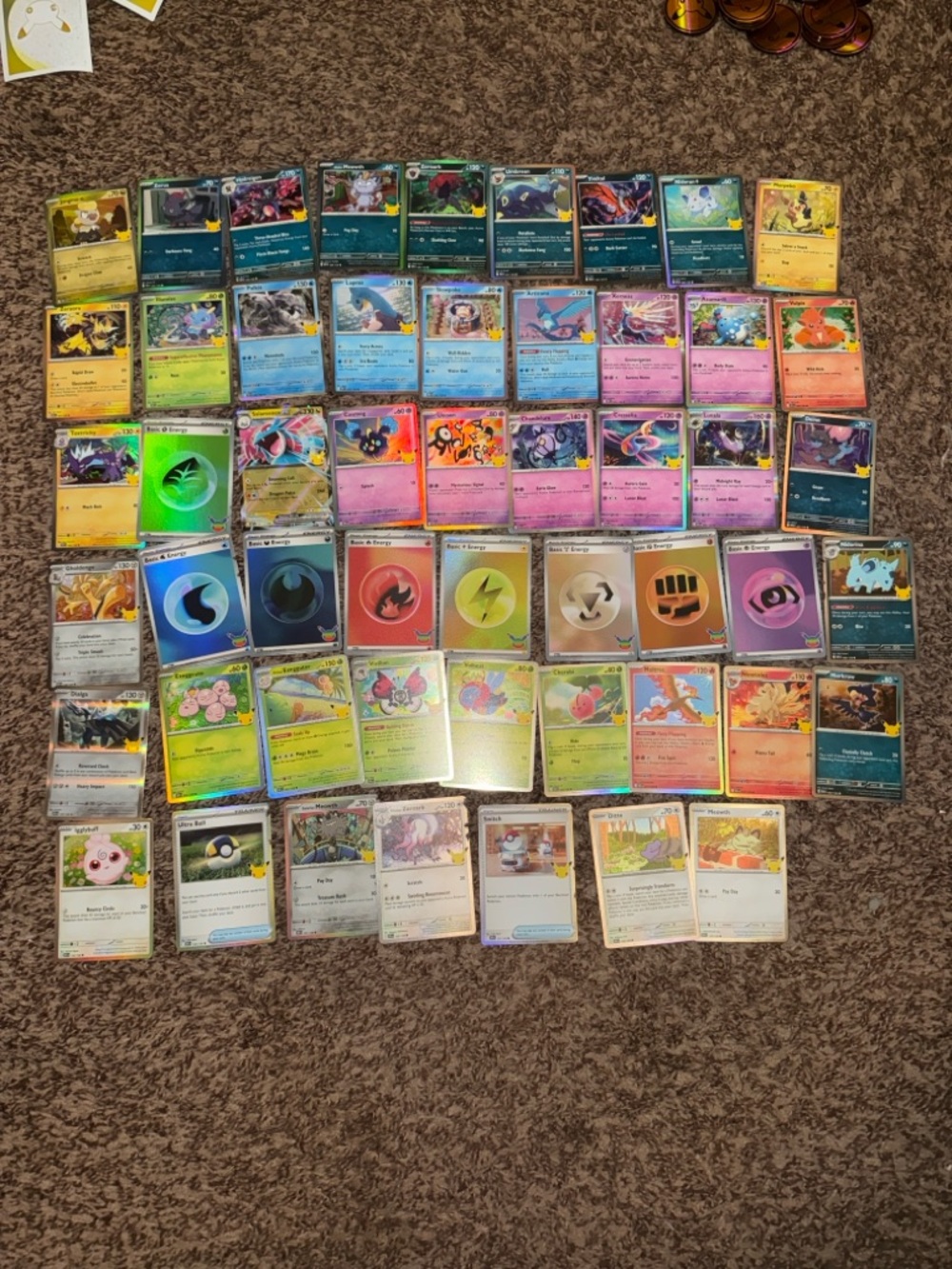 Pokemon 30th Celebration Card Bulk Lot of 47